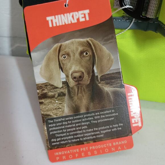 ThinkPet Dog Life Jacket Reflective Lifesaver Vest Adjustable Green Size Medium - Picture 4 of 6